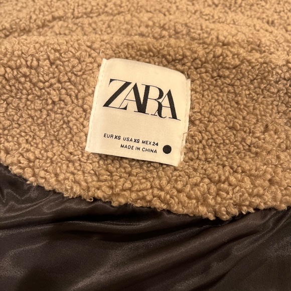 Zara Oversized Shearling Teddy Coat/Jacket - Picture 5 of 9